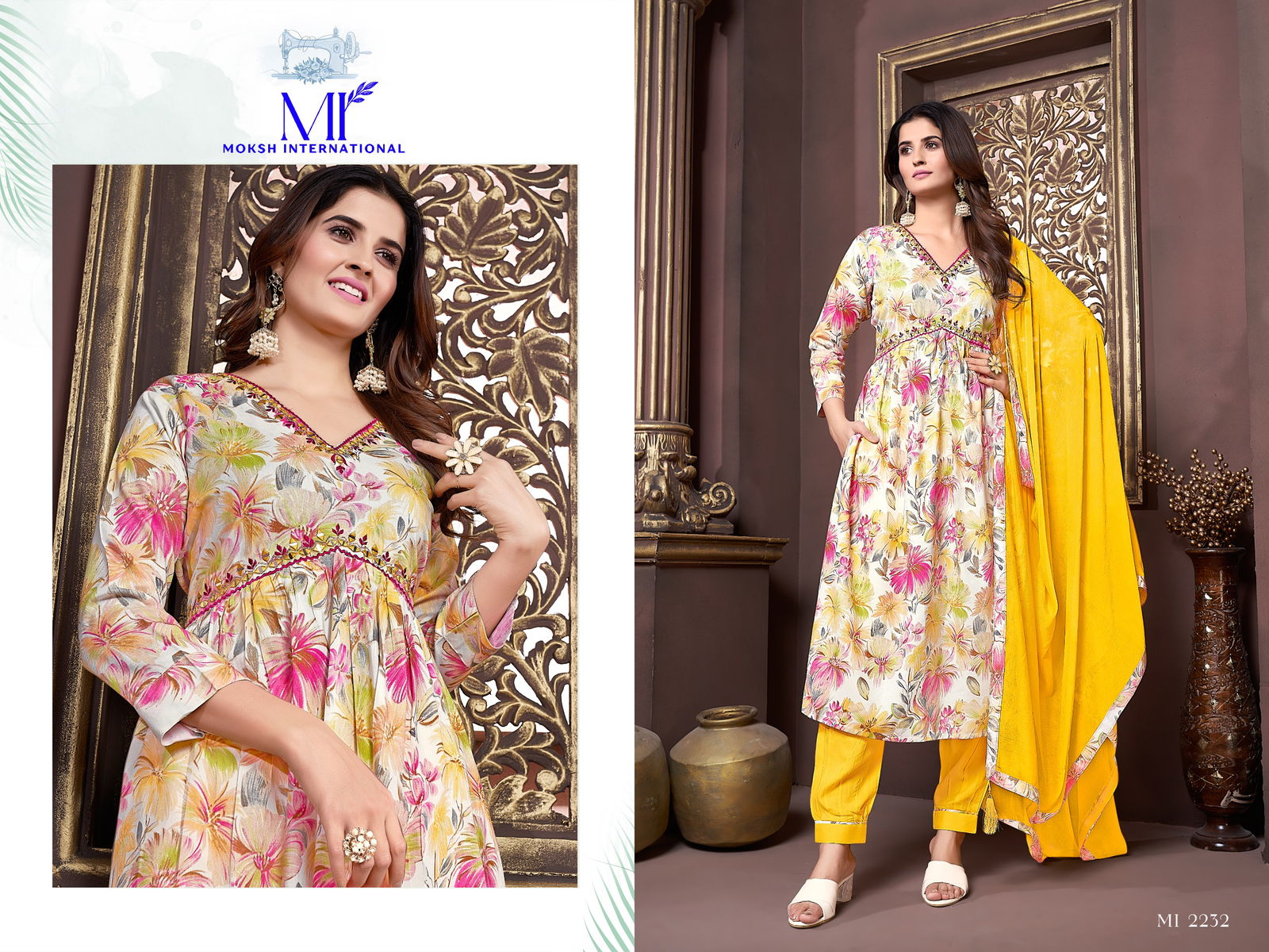 Afgani Alia Vol 3 By Moksh Premium Rayon Alia Cut Kurti With Bottom Dupatta Wholesale Online